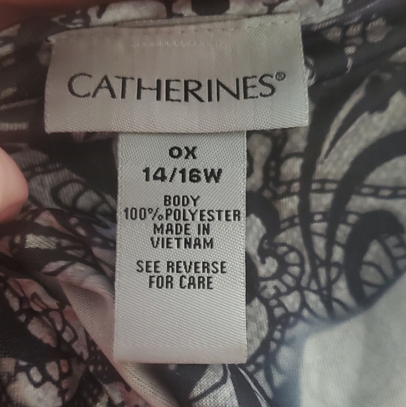 Catherines gray silver asymmetrical tunic 0X - Picture 6 of 6